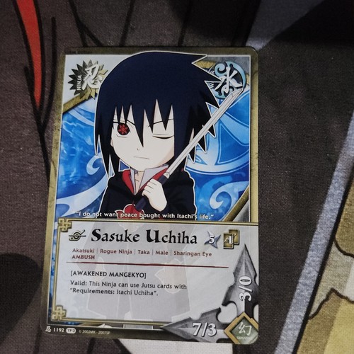 Naruto card ccg sasuke - naruto,